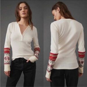New Free People Mikah Layering Cuff in Cream Combo